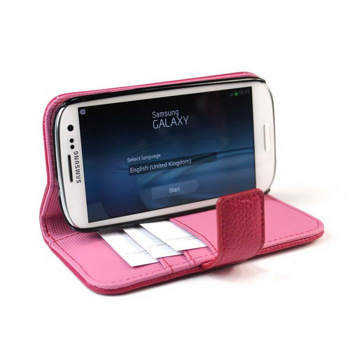 KaysCase Book Snap on Leather Cover Case for Samsung Galaxy S3 SIII