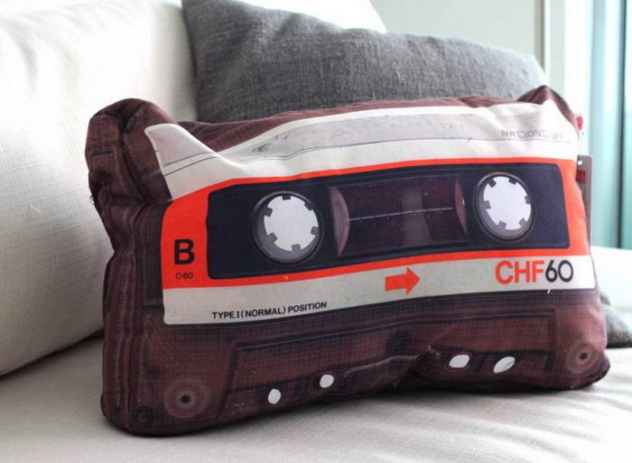 Retro Cassette Pillow